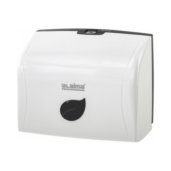 606548 Диспенсер для полотенец LAIMA PROFESSIONAL ECO (Система H3), V-сложения, белый, ABS-пластик