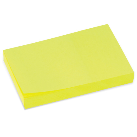 122699 Brauberg, Блок самоклеющийся (стикеры) 90 листов цвет неоновый, желтый 76х51 мм