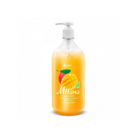 125418 Grass.  "Milana манго и лайм". Крем-мыло жидкое увлажняющее (флакон 1000 мл)