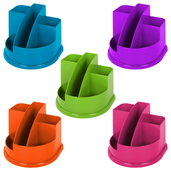 238095 Brauberg, Style color, Подставка-органайзер 5 отделений, 132х122х108 мм, ассорти