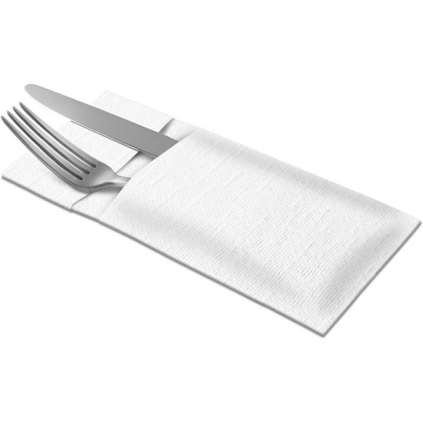 509600 _ВЫВОД_ Конверт под столовые приборы ЛинСтайл Tork    цв. бел (12 в уп.)