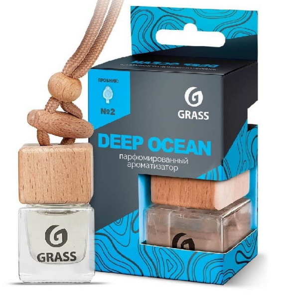 AC-0191 Grass, "Deep ocean", Ароматизатор жидкий подвесной