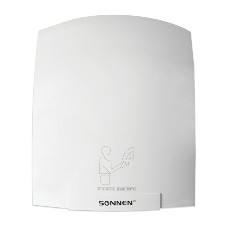 604192 Сушилка для рук SONNEN HD-688 пластик цв.белый 2000Вт