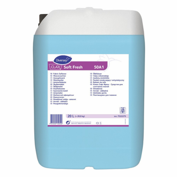 Diversey, Clax Soft Fresh концентрат, Средство для смягчения тканей, кислотное (ph 3) 20л,