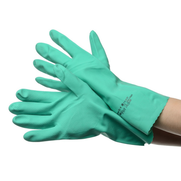 ЧЗ 174365 Перчатки латексные Виледа Многоцелевые, L, зеленый (10 пар в уп) (ст арт 100757)/ 50