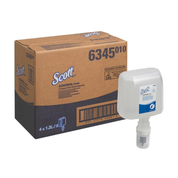 6345 Kimberly-Clark Professional Scott Control, Мыло-пена в кассетах для частого использования, 1,2 л