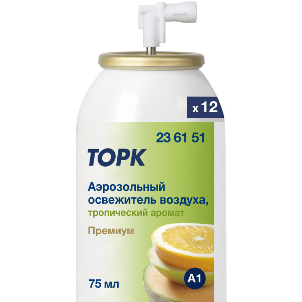 236151 _ВЫВОД (замена 611601)_ Освежитель воздуха аэрозольный TORK  тропический, 75 мл, A1