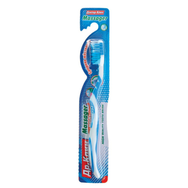 604030 Dr. Clean, Massager, Зубная щетка, средняя