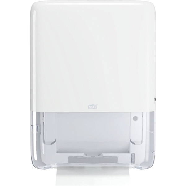 552550 _ВЫВОД_ Диспенсер для листовых полотенец мини PeakServe Tork цв. бел cистема H5