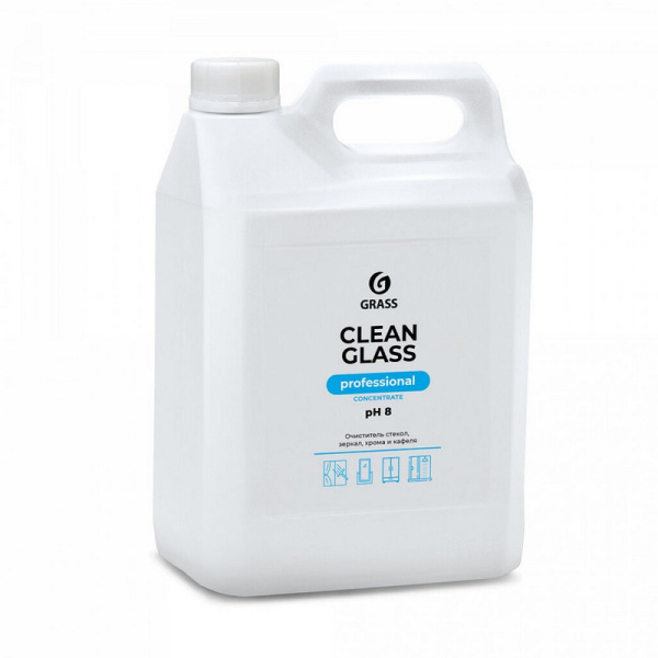125572 Ср-во для мытья стекол и зеркал grass clean glass professional 5 кг. (4 в уп.)