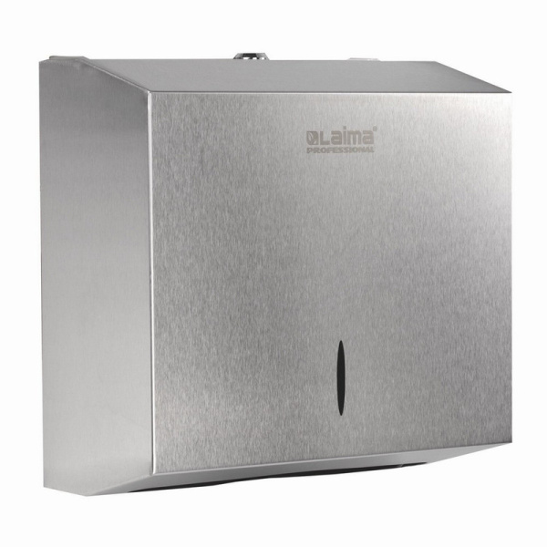 605696 Диспенсер для полотенец LAIMA PROFESSIONAL INOX, (Система H3) V-сложения, нержавеющая сталь, 